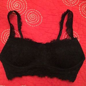 NEW Aerie AE bralette black lace bra small S